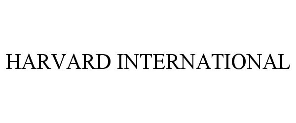  HARVARD INTERNATIONAL