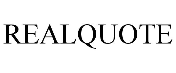 Trademark Logo REALQUOTE