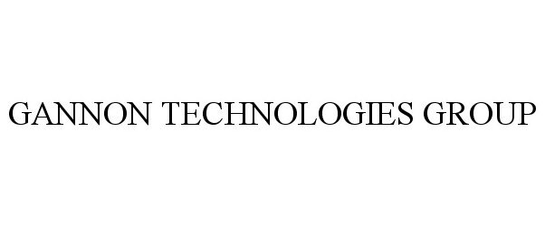  GANNON TECHNOLOGIES GROUP