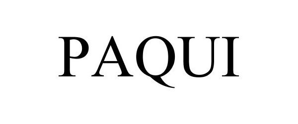 Trademark Logo PAQUI