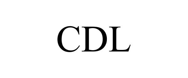 Trademark Logo CDL