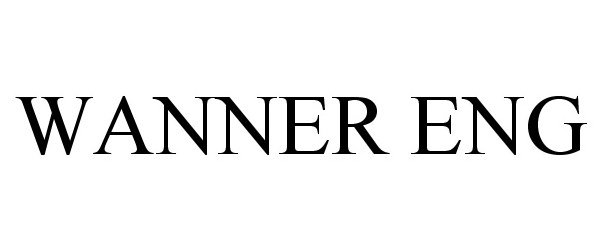 Trademark Logo WANNER ENG