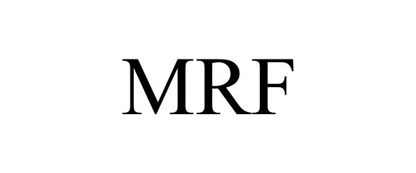 Trademark Logo MRF
