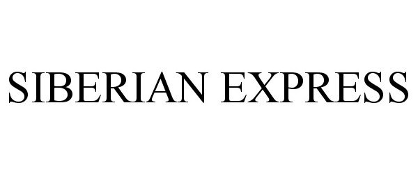 Trademark Logo SIBERIAN EXPRESS