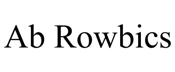  AB ROWBICS