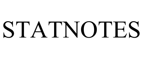 Trademark Logo STATNOTES