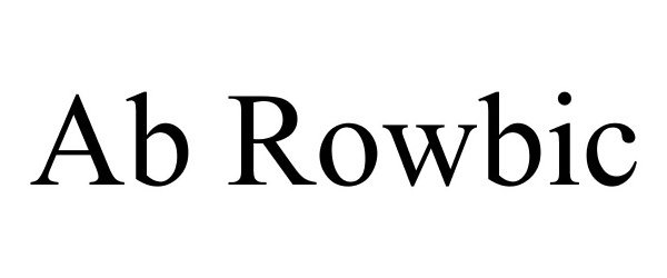  AB ROWBIC