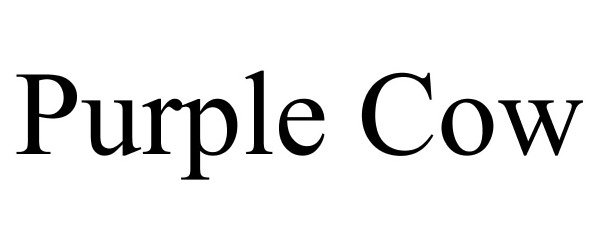 Trademark Logo PURPLE COW