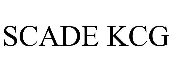 Trademark Logo SCADE KCG