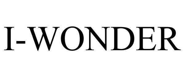 Trademark Logo I-WONDER