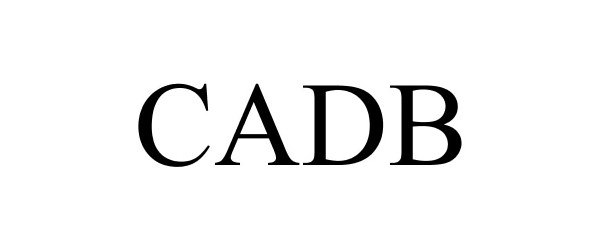 Trademark Logo CADB