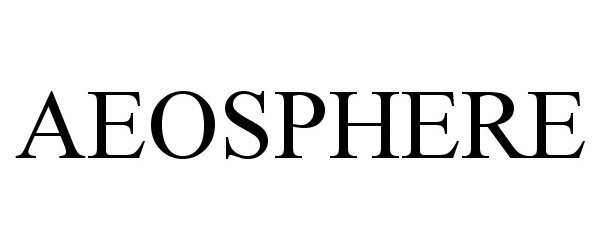 Trademark Logo AEOSPHERE