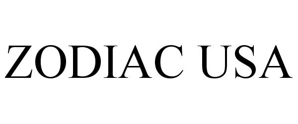 Trademark Logo ZODIAC USA