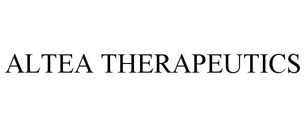 Trademark Logo ALTEA THERAPEUTICS