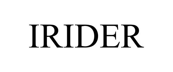 Trademark Logo IRIDER