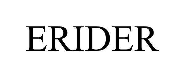 Trademark Logo ERIDER
