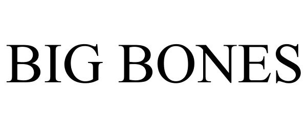 Trademark Logo BIG BONES