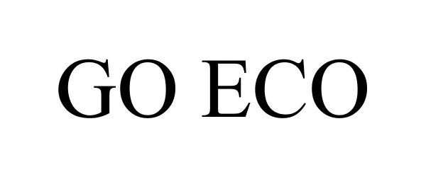 Trademark Logo GO ECO