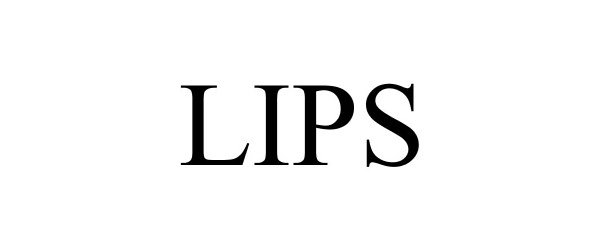 Trademark Logo LIPS