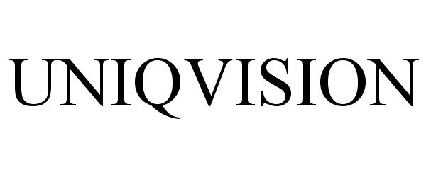 Trademark Logo UNIQVISION