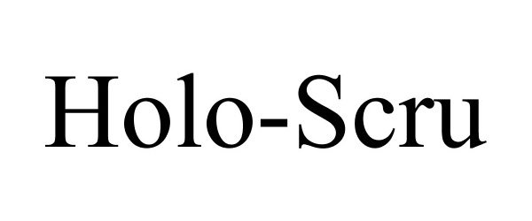Trademark Logo HOLO-SCRU