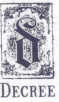 Trademark Logo D DECREE