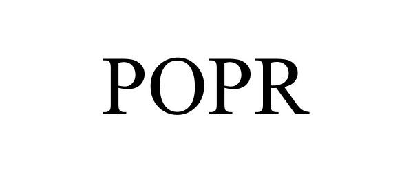 Trademark Logo POPR
