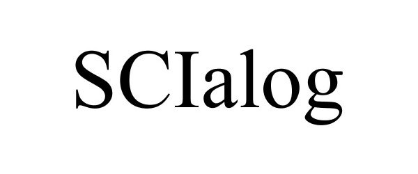 Trademark Logo SCIALOG