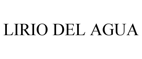 Trademark Logo LIRIO DEL AGUA