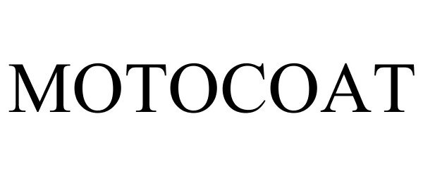 Trademark Logo MOTOCOAT