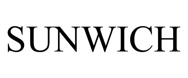 Trademark Logo SUNWICH