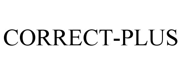 Trademark Logo CORRECT-PLUS