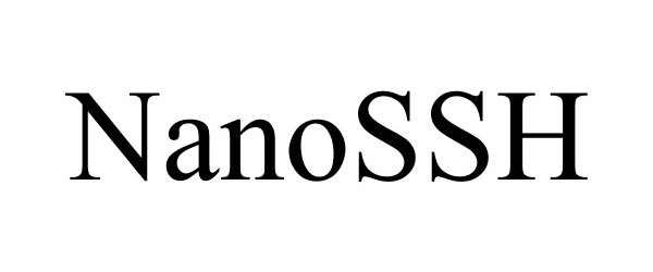 Trademark Logo NANOSSH