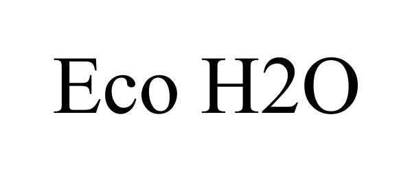Trademark Logo ECO H2O