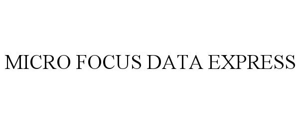  MICRO FOCUS DATA EXPRESS