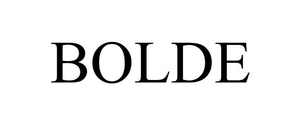 Trademark Logo BOLDE