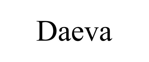 Trademark Logo DAEVA