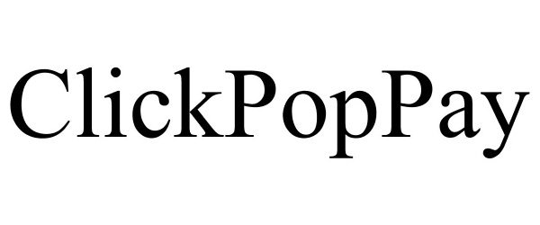 Trademark Logo CLICKPOPPAY