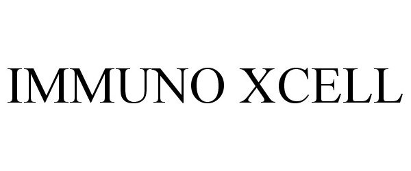 Trademark Logo IMMUNO XCELL