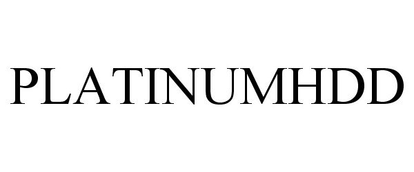 Trademark Logo PLATINUMHDD