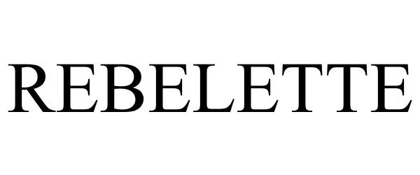 Trademark Logo REBELETTE
