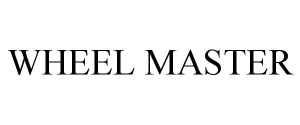 Trademark Logo WHEEL MASTER