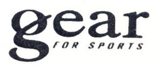 Trademark Logo GEAR FOR SPORTS