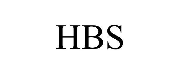 Trademark Logo HBS
