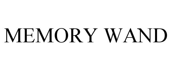 Trademark Logo MEMORY WAND