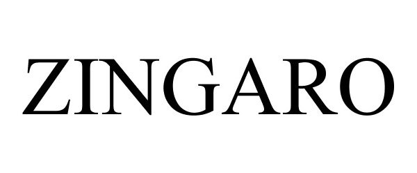 Trademark Logo ZINGARO