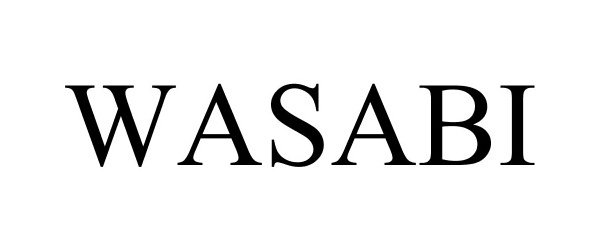Trademark Logo WASABI