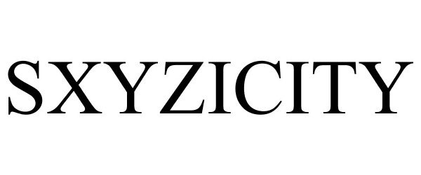 Trademark Logo SXYZICITY