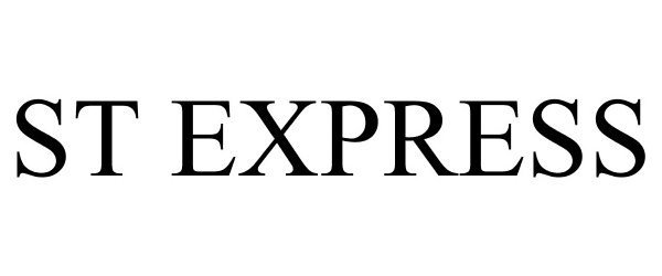 Trademark Logo ST EXPRESS