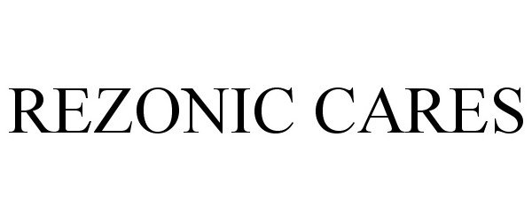 Trademark Logo REZONIC CARES